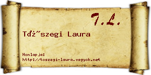 Tószegi Laura névjegykártya