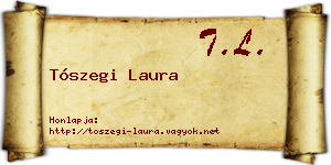 Tószegi Laura névjegykártya